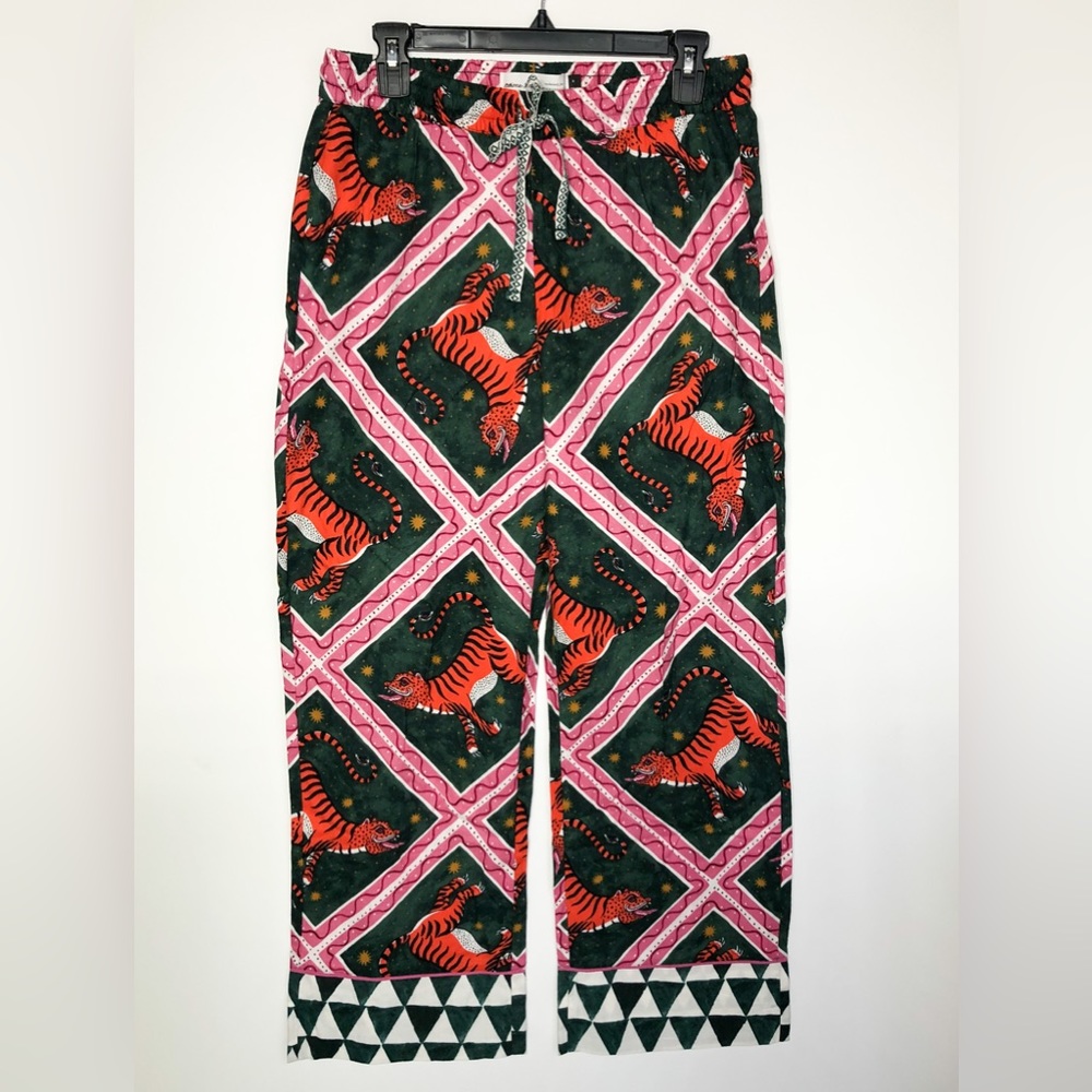 Anthropologie Corinne Lent Tiger Flannel Pajama Pants Size S